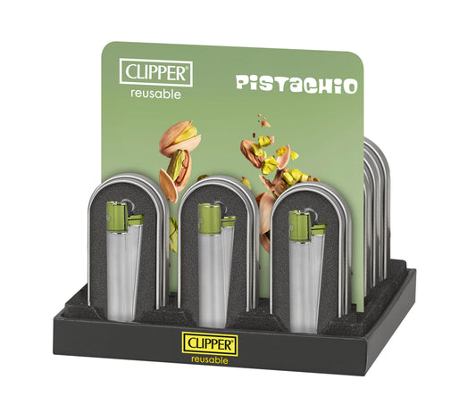 Encendedor Metálico Pistachio 12U - Clipper