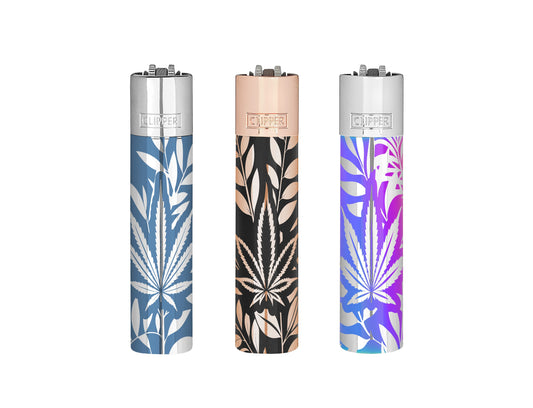 Encendedor Metálico Jungle Leafs 12U - Clipper