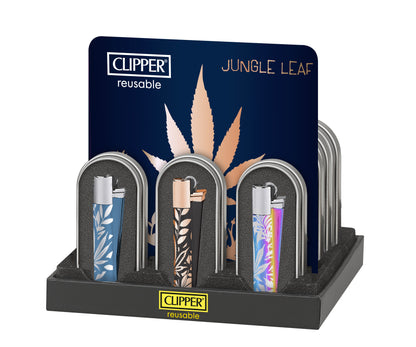 Encendedor Metálico Jungle Leafs 12U - Clipper - vista 2