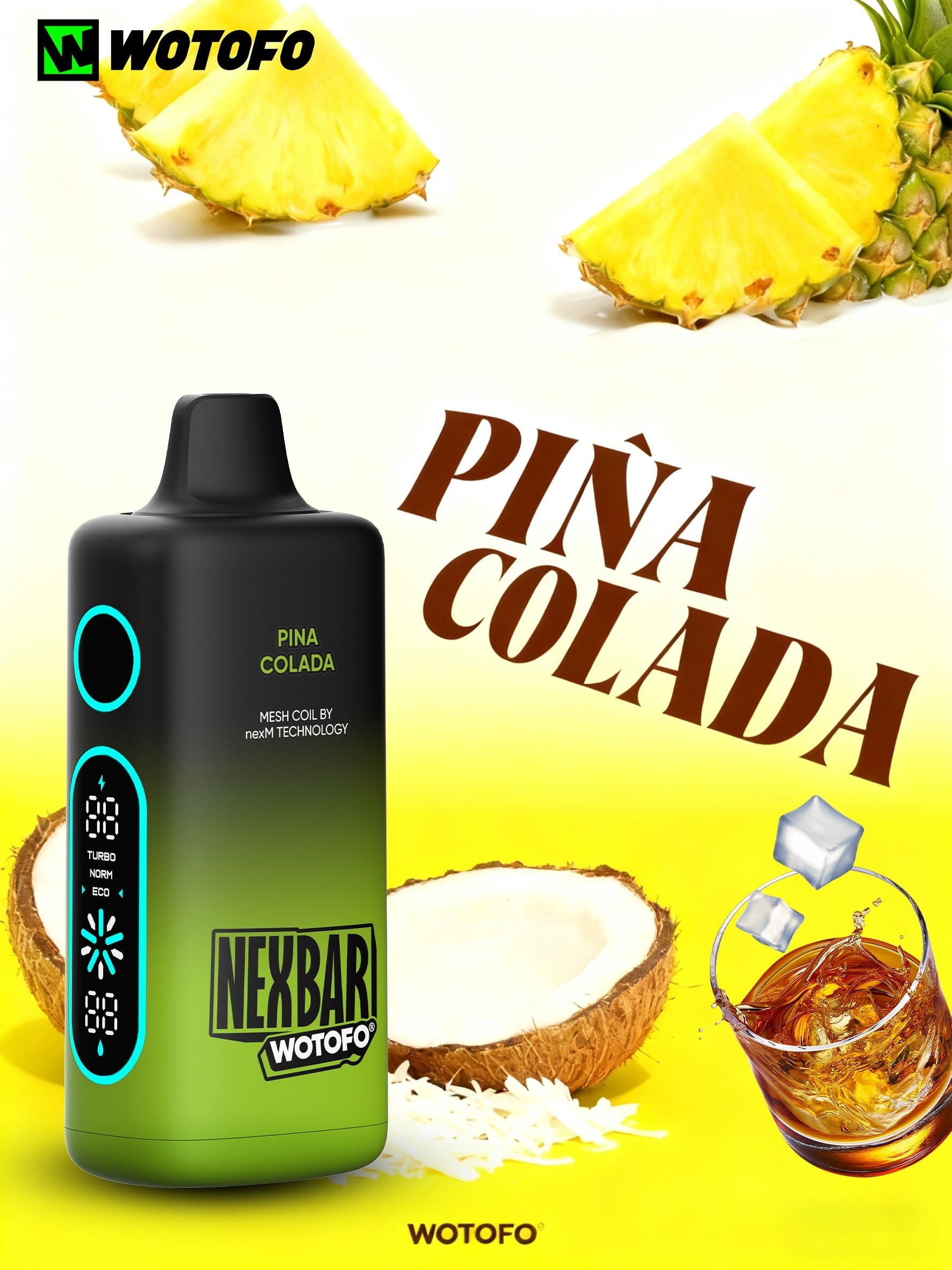 Vaporizador Nexbar 25000 Piña Colada - Wotofo
