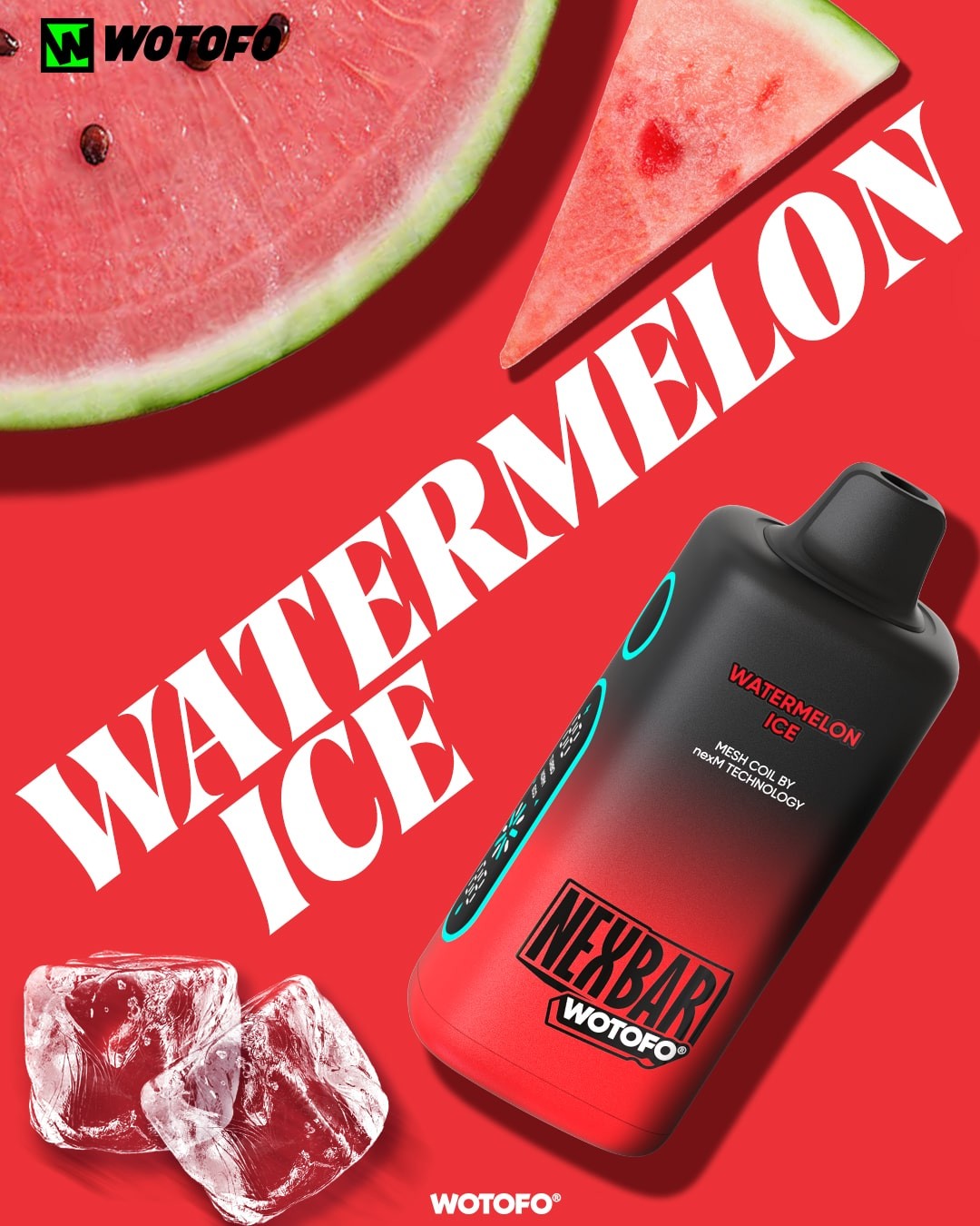 Vaporizador Nexbar 25000 Watermelon Ice - Wotofo
