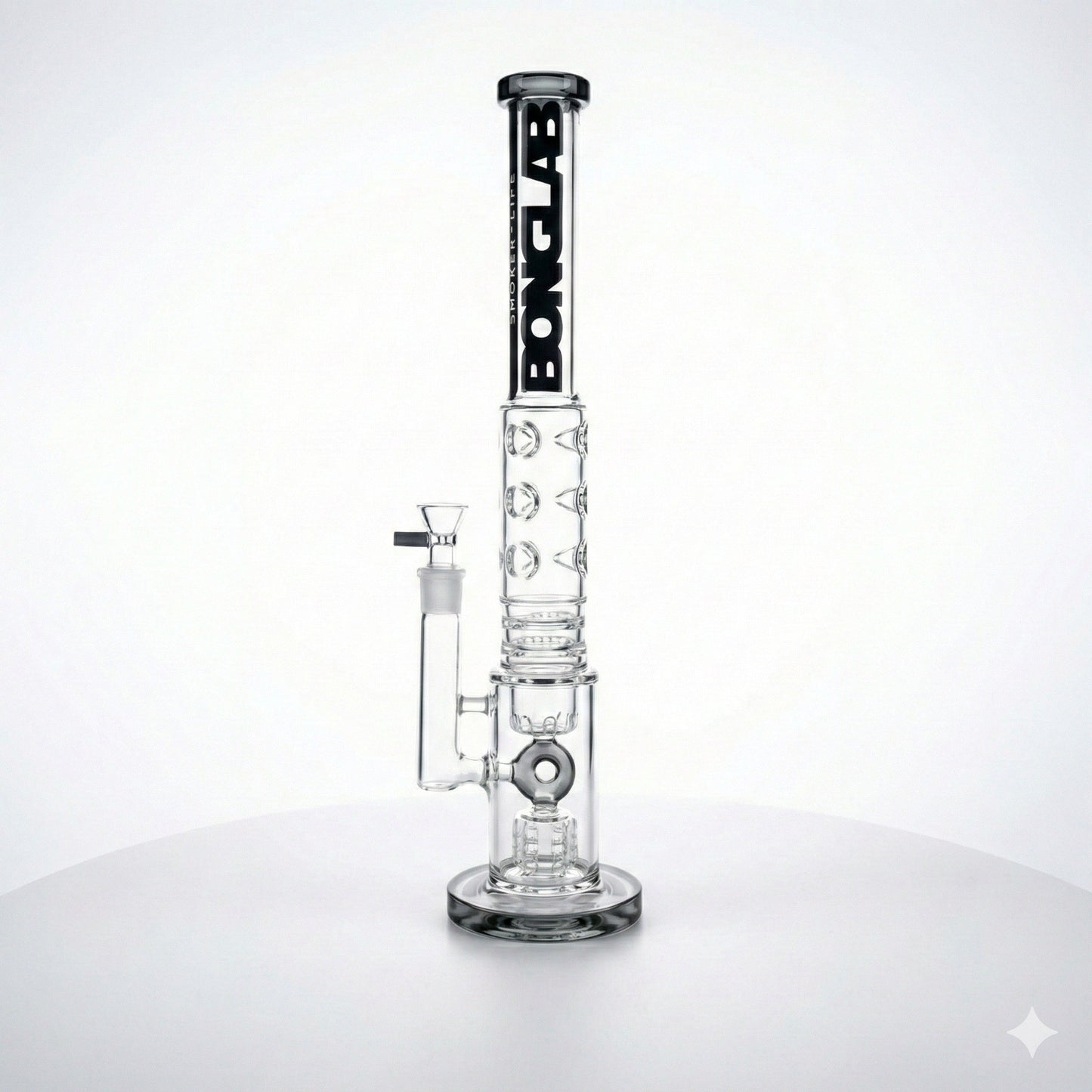 The Trash Clear Black Big Logo - Bonglab