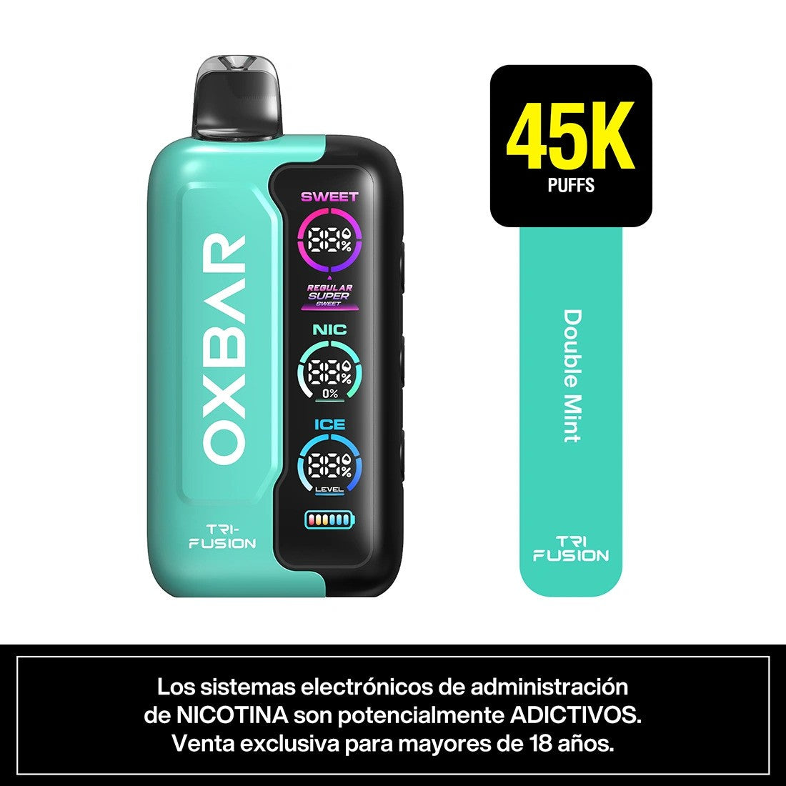 Vaporizador Trifusion 45K Double Mint - Oxbar