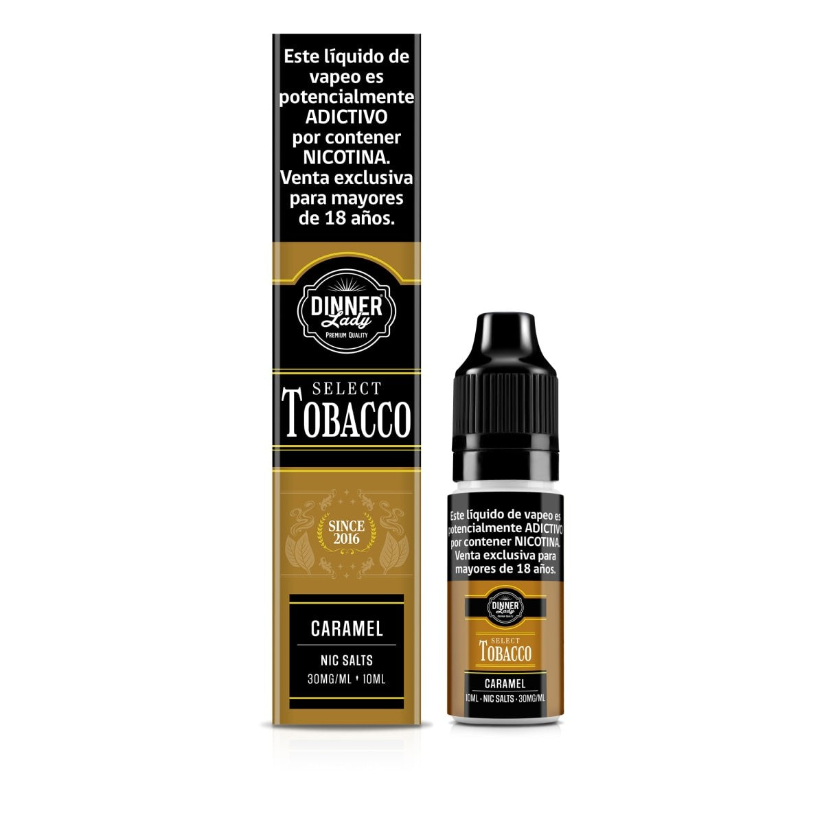 Esencia Salt Caramel Tobacco 10ML - Dinner Lady