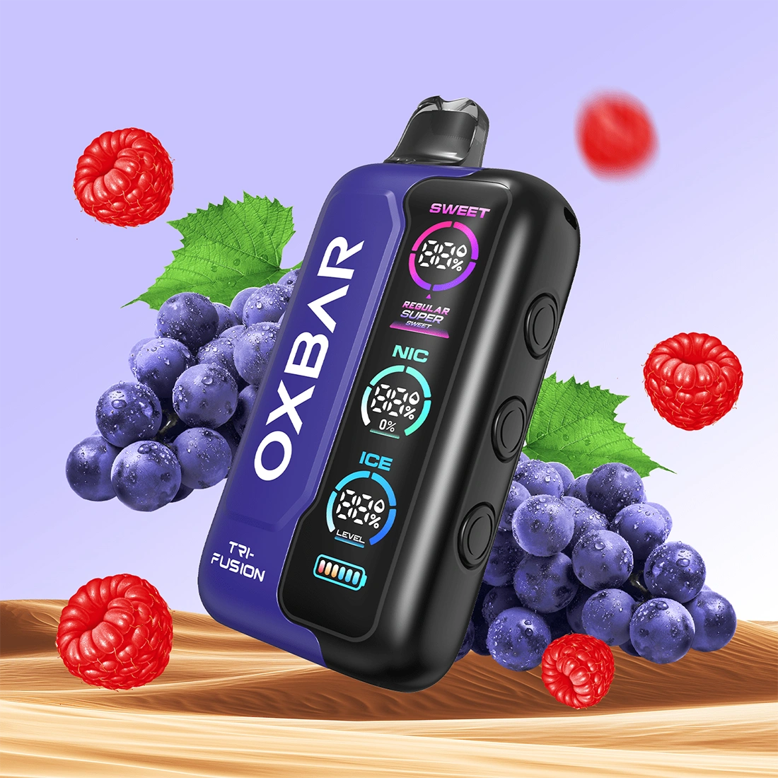 Vaporizador Trifusion 45K Grape Raspberry - Oxbar - vista 2