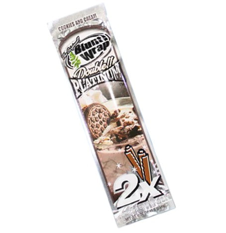 Platinium x 2 Sabor Cookies And Cream - Blunt Wrap — envase de 2 unidades
