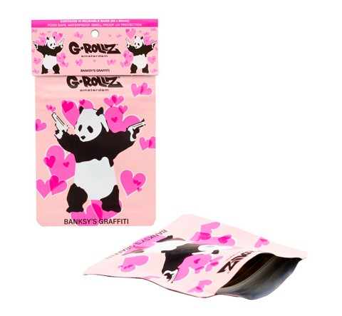Bolsitas Herméticas Antiolor Banksy Panda Gunnin 65X85 mm 10U - G - Rollz