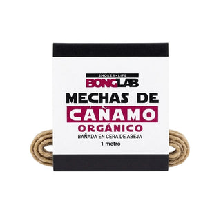 Mecha Cáñamo Orgánico 1 Mt - Bonglab