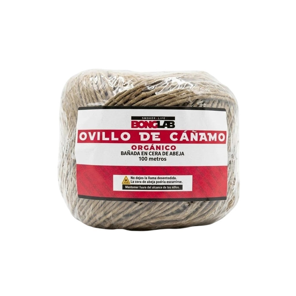 Mecha Ovillo Cáñamo Orgánico 100MT - Bonglab