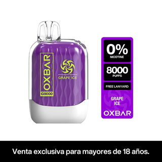 Vaporizador G8000 Zero Grape Ice - Oxbar