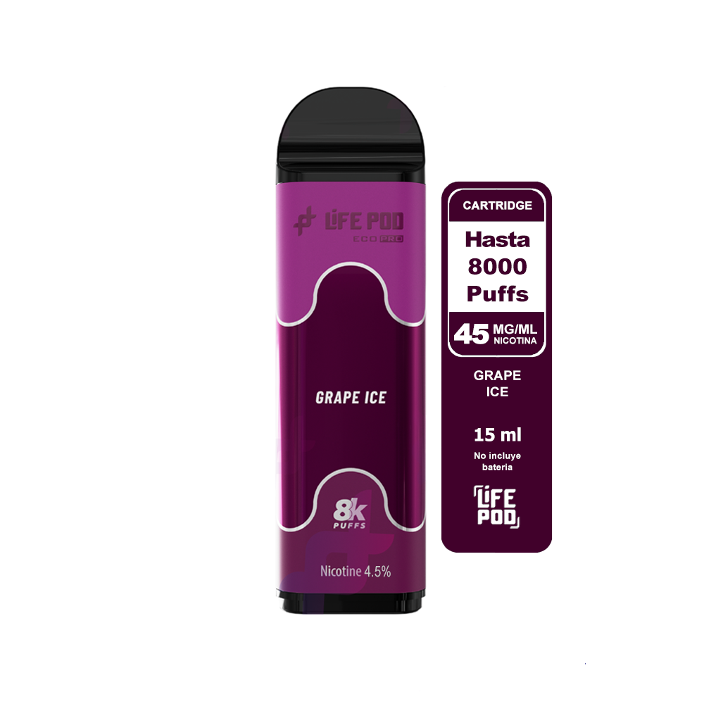 Recarga 8000 Ice 4.5% Life Pod - vista 2