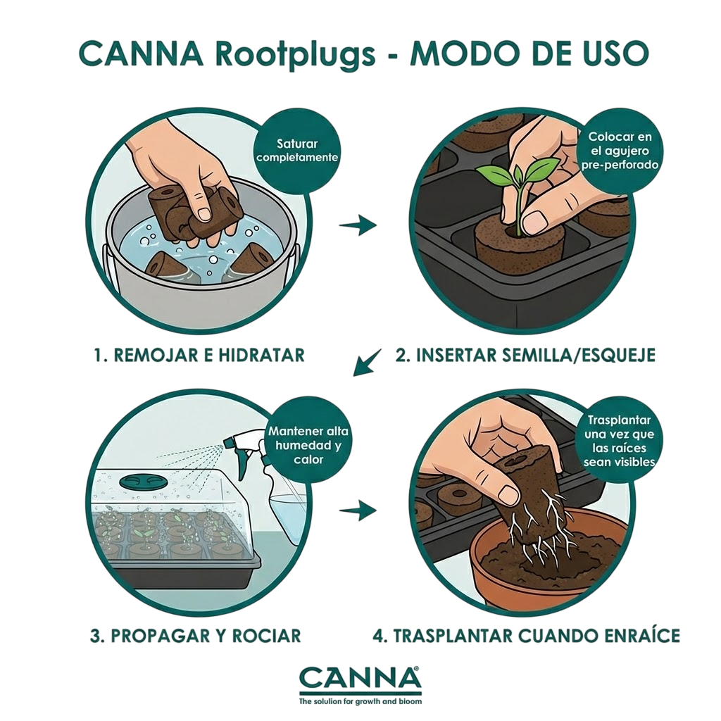 Bandejas Root Plug COCO / TURBA - Canna - vista 7