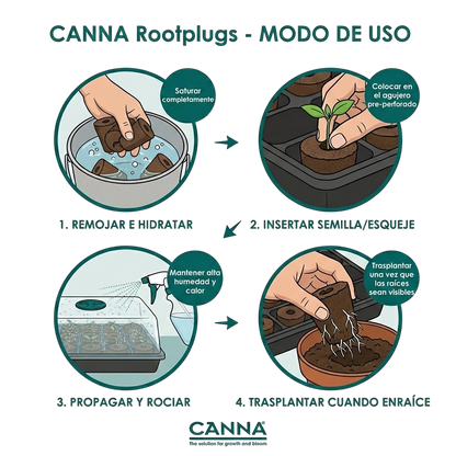 Bandejas Root Plug COCO / TURBA - Canna - vista 7