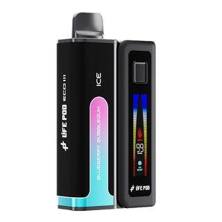 Kit Vape + Recarga Eco 3 20.000 Puffs Blueberry Bubblegum - Life Pod