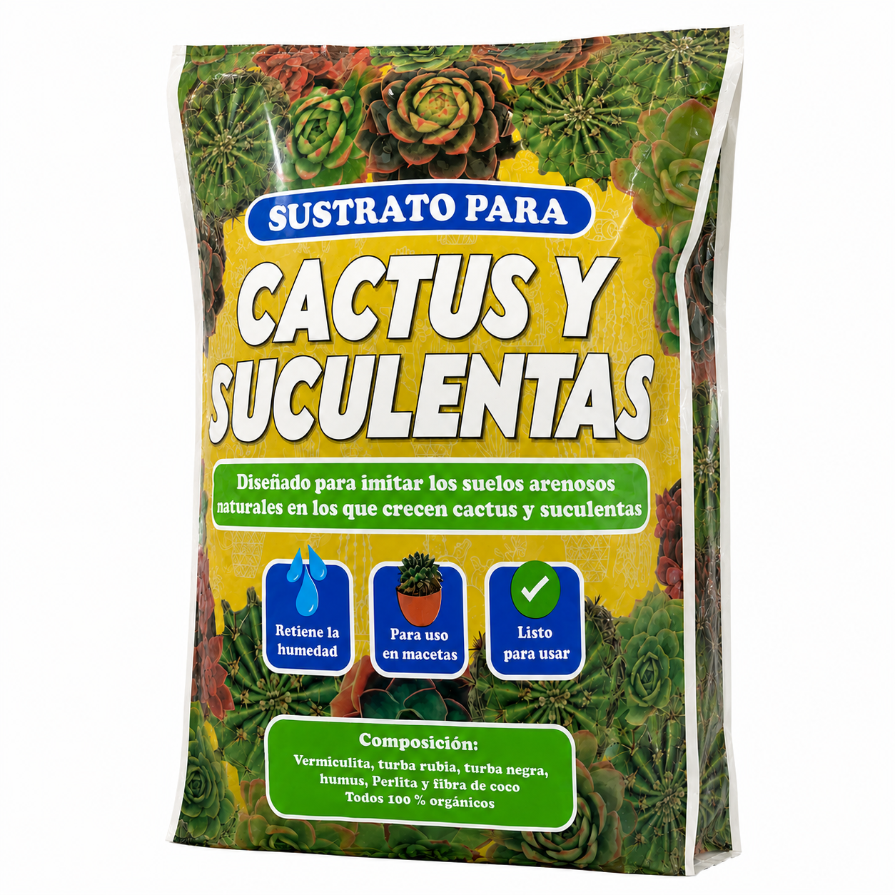 Sustrato Suculentas y Cactus 2.5 Lt - Organic Life