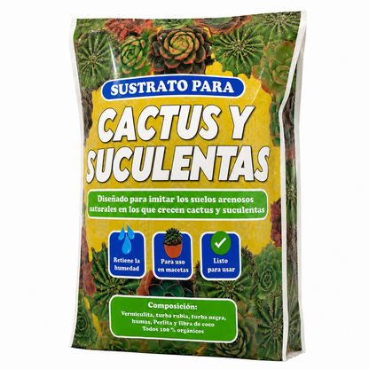 Sustrato Suculentas y Cactus 2.5 Lt - Organic Life