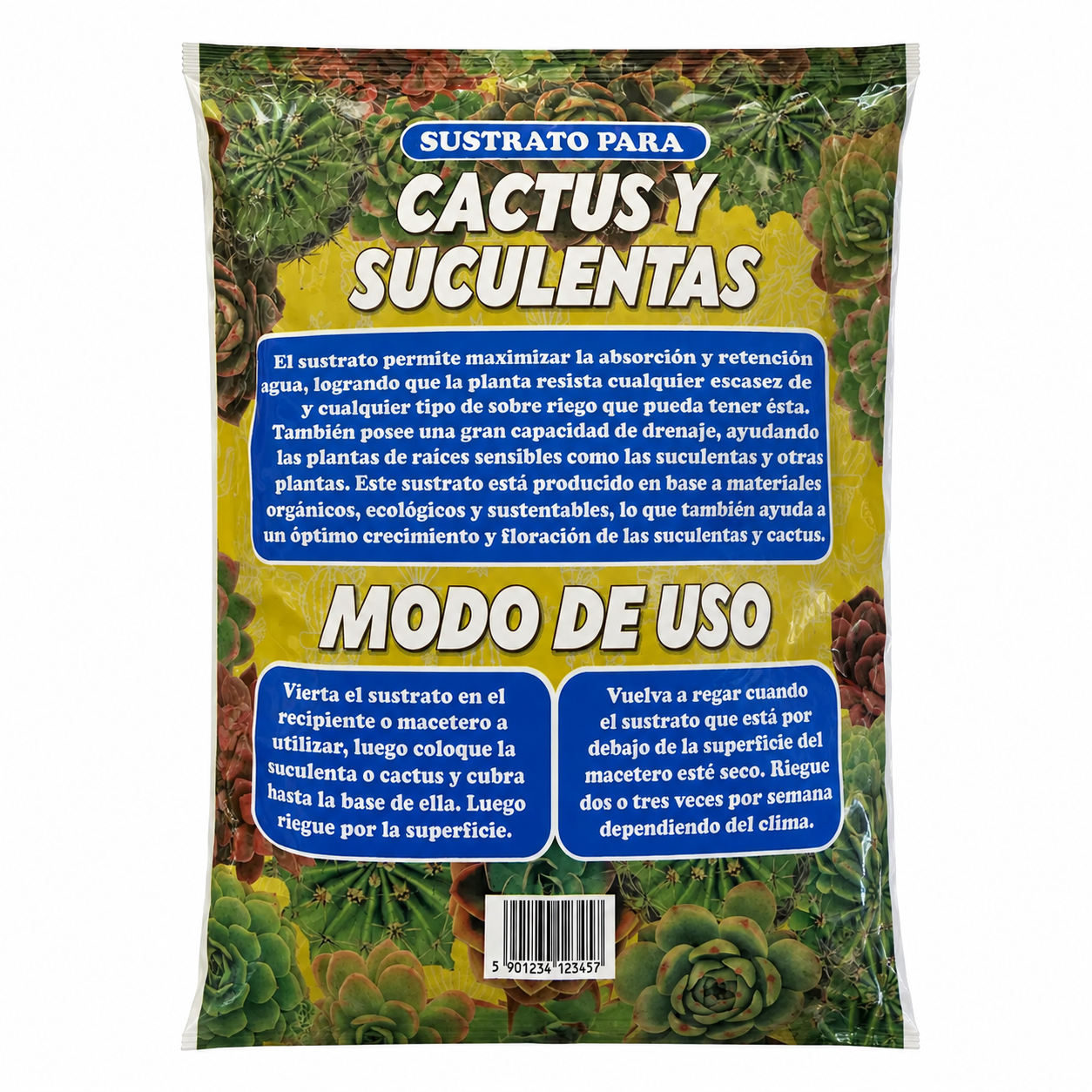 Sustrato Suculentas y Cactus 2.5 Lt - Organic Life - vista 2