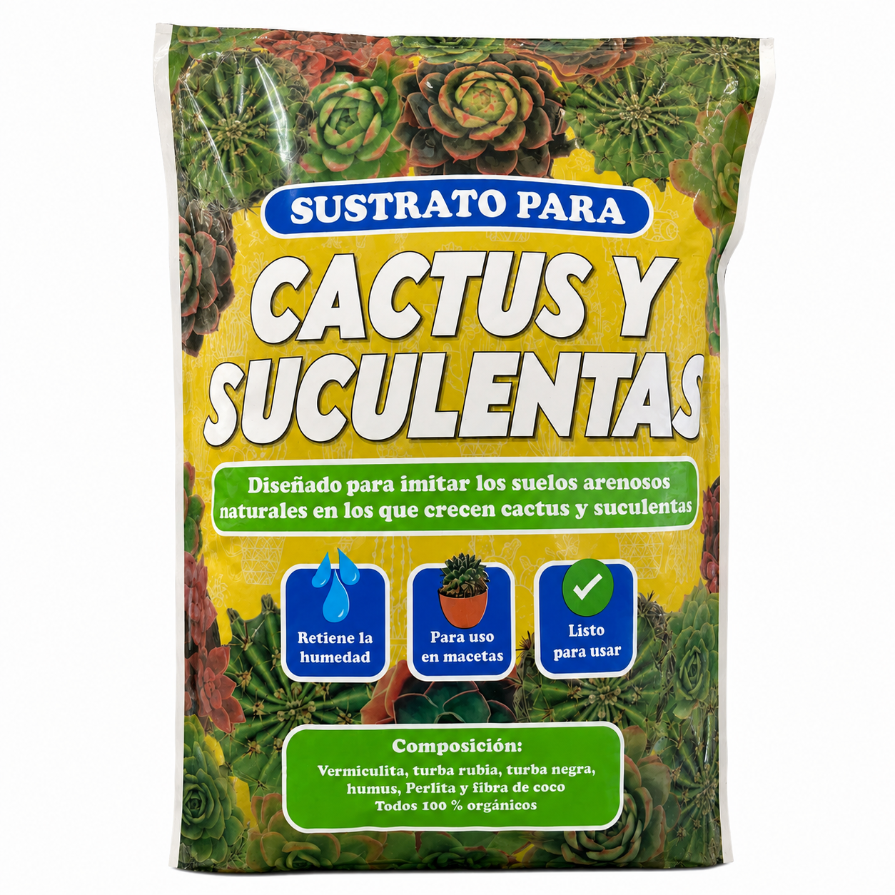 Sustrato Suculentas y Cactus 2.5 Lt - Organic Life - vista 3