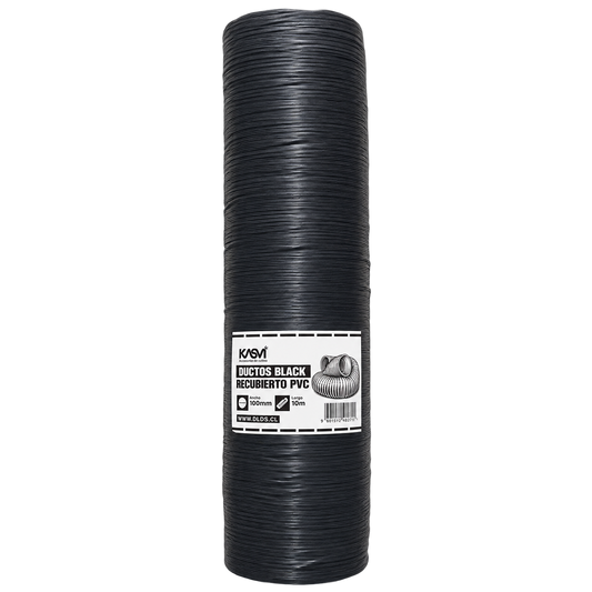 Ducto Black (Recubierto PVC) 100MM 10M - Kasvi
