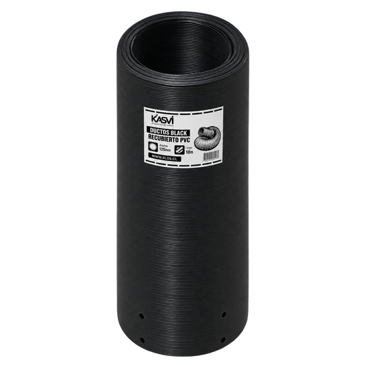 Ducto Black (Recubierto PVC) 125MM 10M - Kasvi