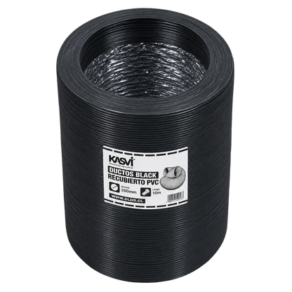 Ducto Black (Recubierto PVC) 200MM 10M - Kasvi - vista 2