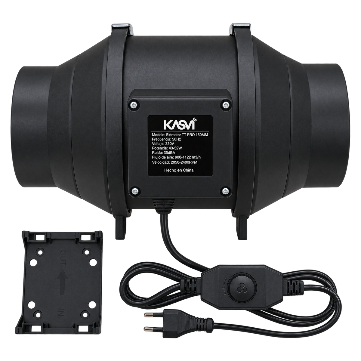Extractor Tt Black Pro 150MM 2 Velocidades 900-1122 M3/H - Kasvi - vista 5