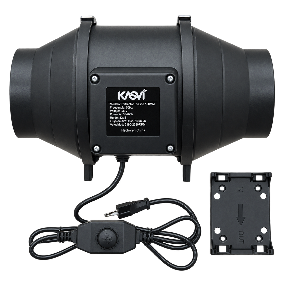 Extractor Tt Black Pro 125MM 2 Velocidades 482-610 M3/H - Kasvi - vista 5