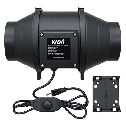 Extractor Tt Black Pro 125MM 2 Velocidades 482-610 M3/H - Kasvi - vista 5