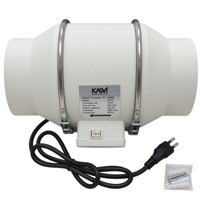 Extractor Tt 150MM 540 M3/H con Cable - Kasvi - vista 2