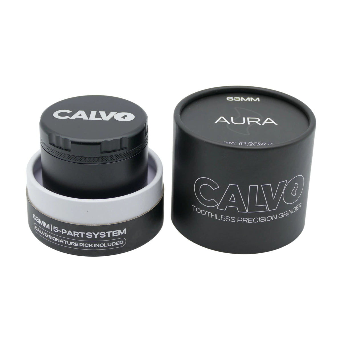 Moledor Aura Non Teeth 63MM Black - Calvo