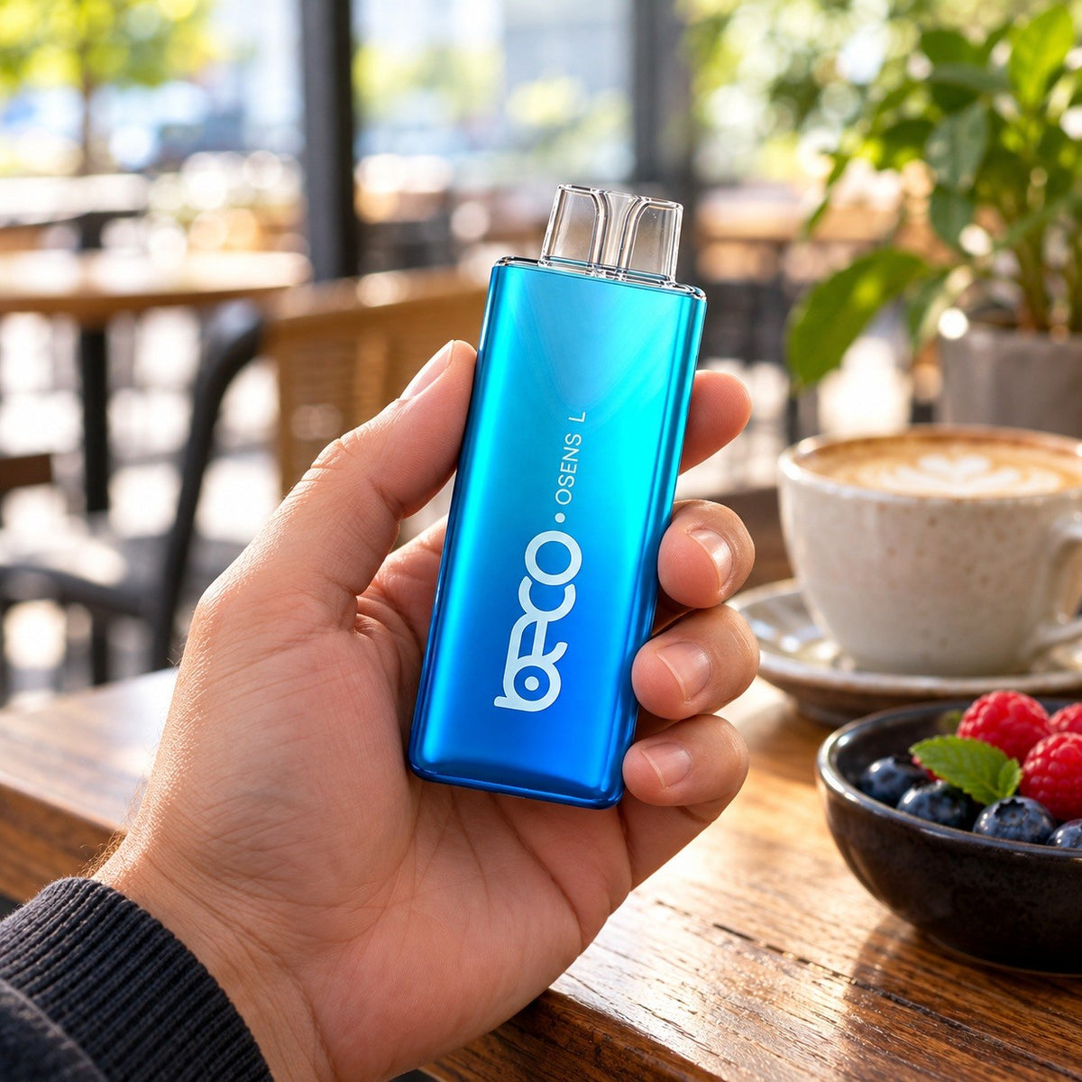 Vaporizador Osens L Blueberry Raspberry 7000 Puffs 0% Nicotina - Beco - vista 3