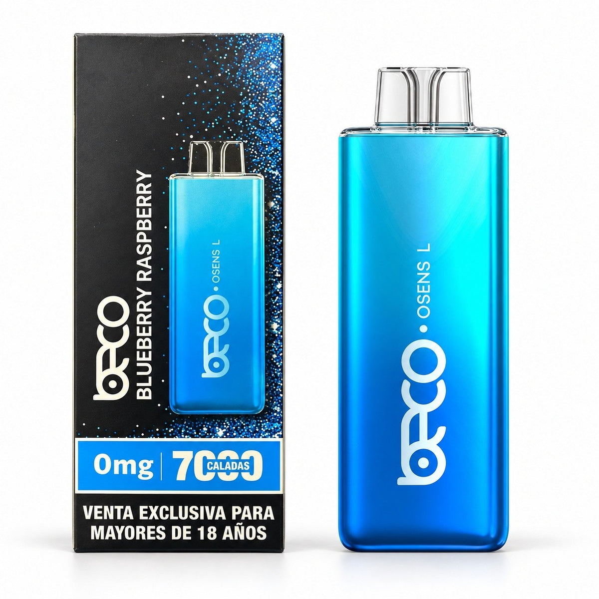 Vaporizador Osens L Blueberry Raspberry 7000 Puffs 0% Nicotina - Beco