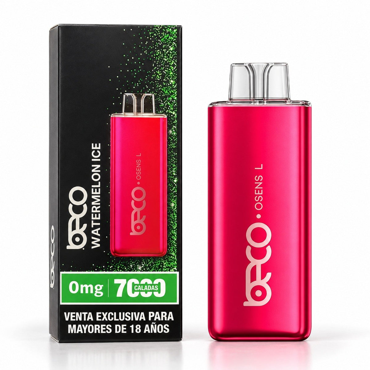 Vaporizador Osens L Watermelon Ice 7000 Puffs 0% Nicotina - Beco