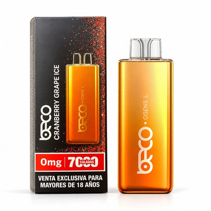 Vaporizador Osens L Cranberry Grape Ice 7000 Puffs 0% Nicotina - Beco