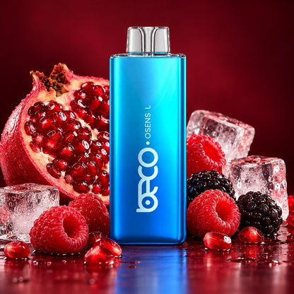Vaporizador Osens L Pomegranate Berry Ice 7000 Puffs 0% Nicotina - Beco - vista 4