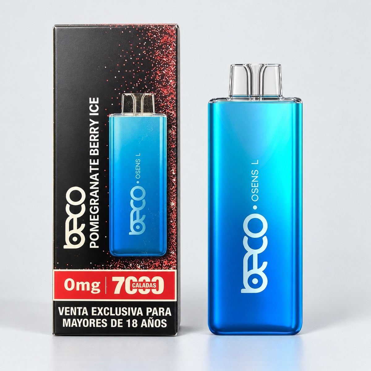 Vaporizador Osens L Pomegranate Berry Ice 7000 Puffs 0% Nicotina - Beco
