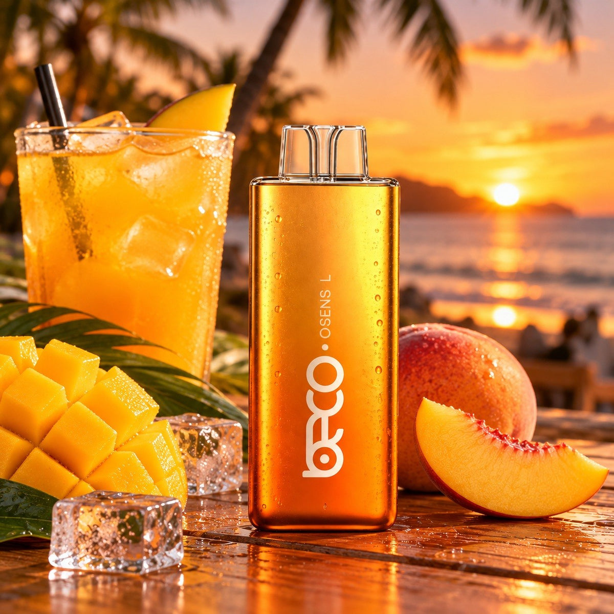 Vaporizador Osens L Peach Mango Ice 7000 Puffs 0% Nicotina - Beco - vista 2