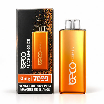 Vaporizador Osens L Peach Mango Ice 7000 Puffs 0% Nicotina - Beco