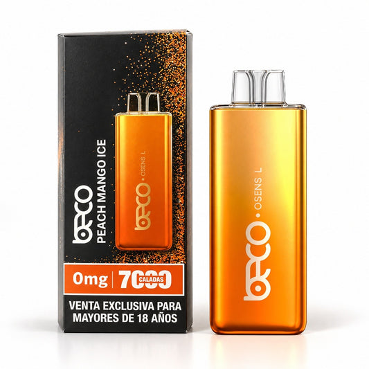Vaporizador Osens L Peach Mango Ice 7000 Puffs 0% Nicotina - Beco