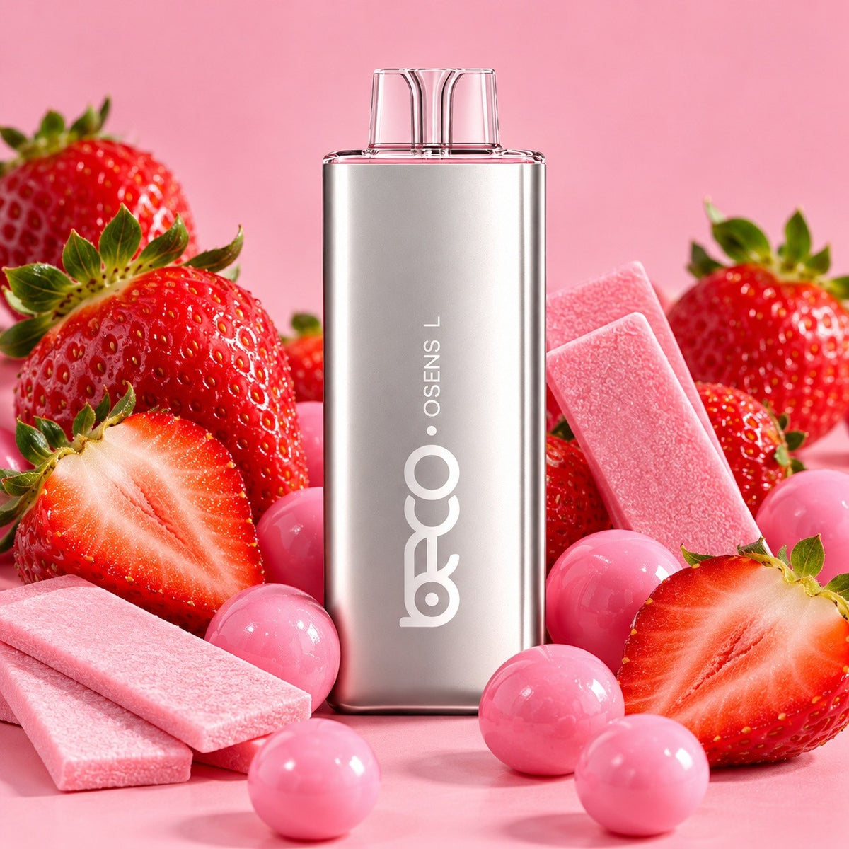 Vaporizador Osens L Strawberry Bubblegum 7000 Puffs 0% Nicotina - Beco - vista 3