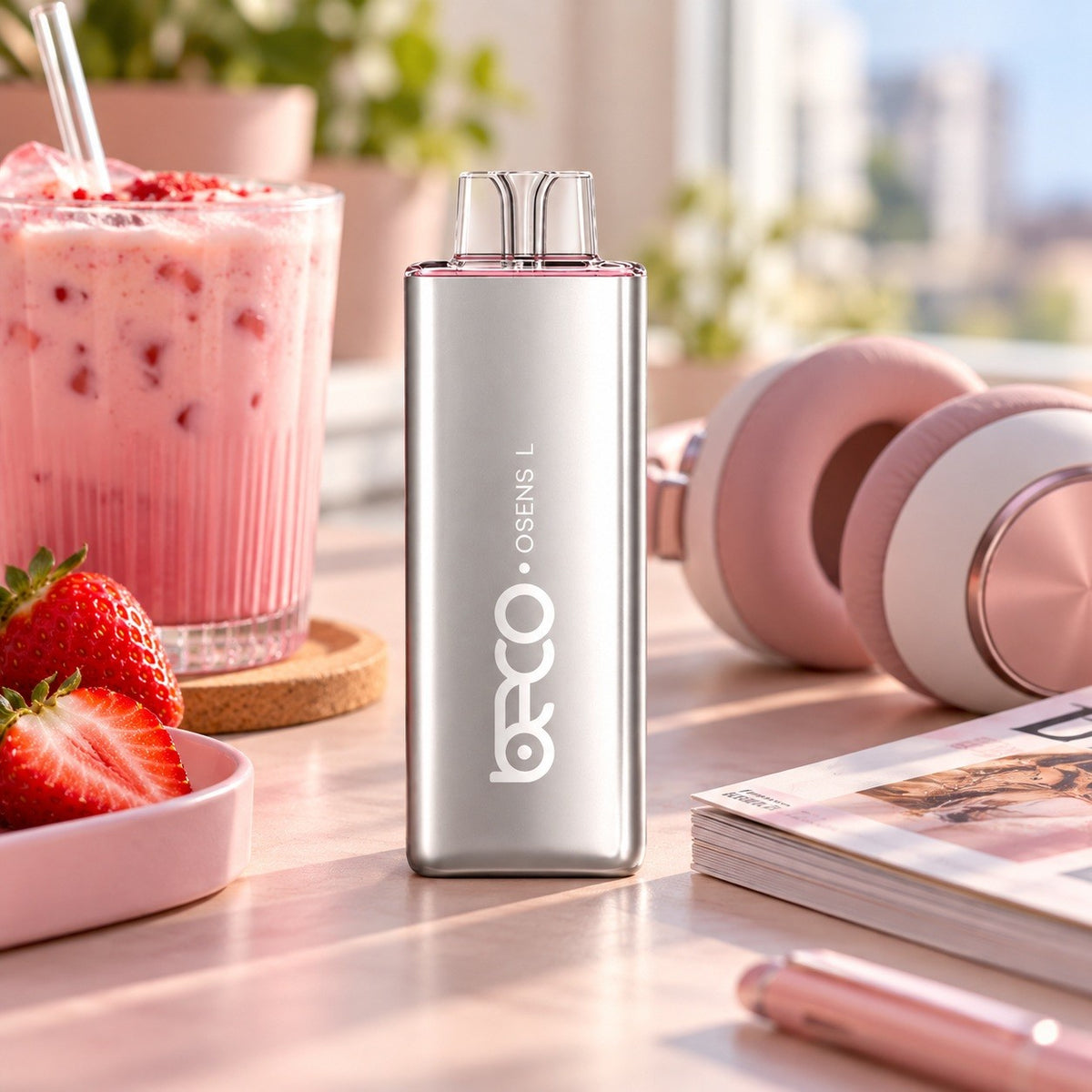 Vaporizador Osens L Strawberry Bubblegum 7000 Puffs 0% Nicotina - Beco - vista 4