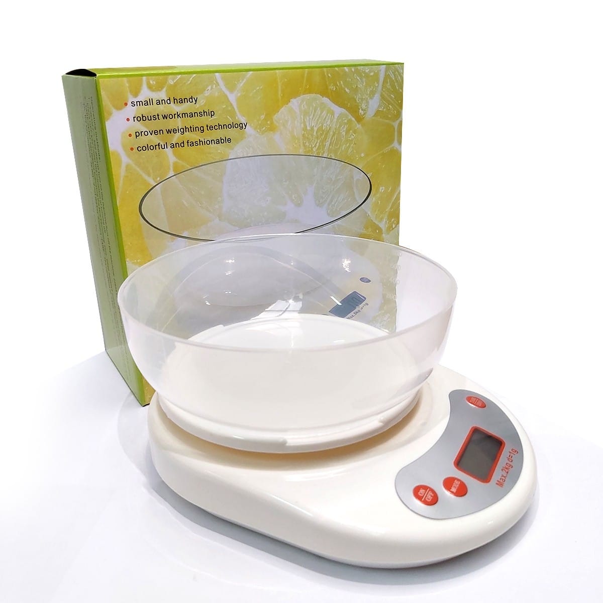 Pesa Gramera Blanca con Bowl 5KG