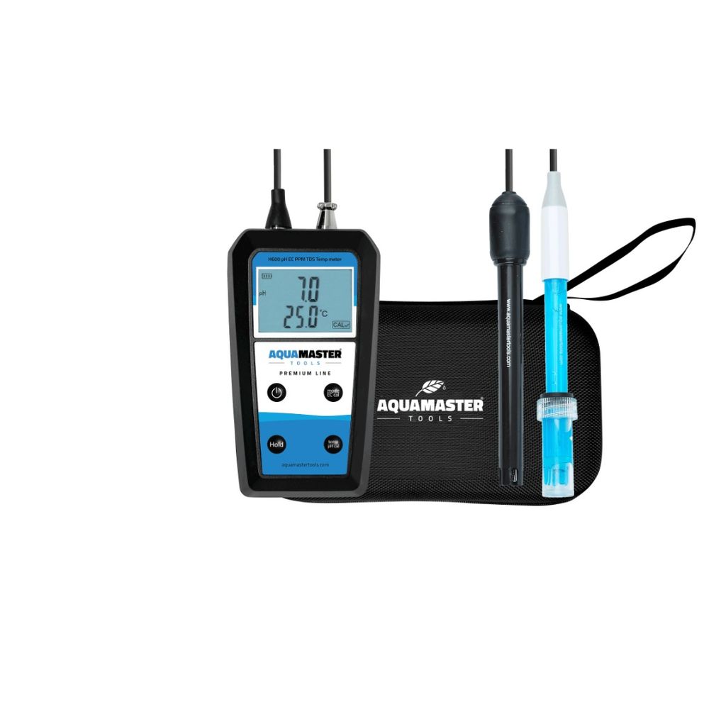 Aquamaster - Medidor Portátil pH EC Ppm TDS Temperatura Modelo H600 Pro Incluye Estuche