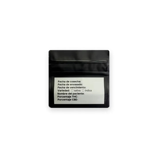 Bolsa Mylar Mediana Mate con Cierre de Seguridad 10.5×10+5 cm