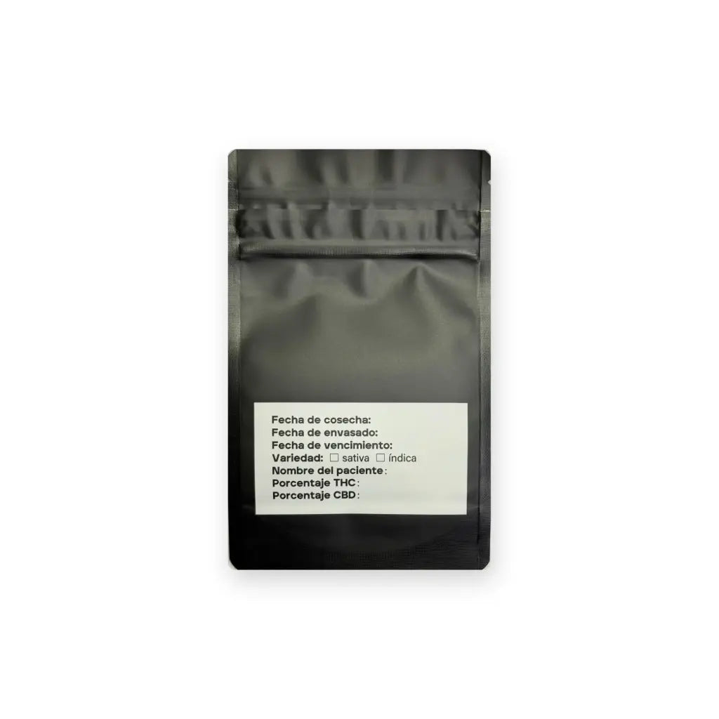 Bolsa Mylar Mediana Mate con Cierre de Seguridad 10×16+5 cm