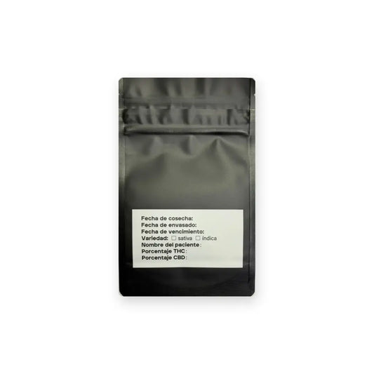 Bolsa Mylar Mediana Mate con Cierre de Seguridad 10×16+5 cm