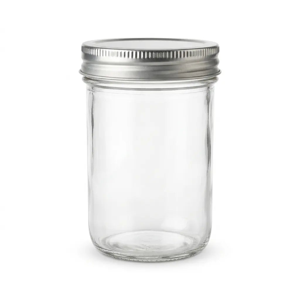 Frasco Mason 250 ml con Tapa Aluminio