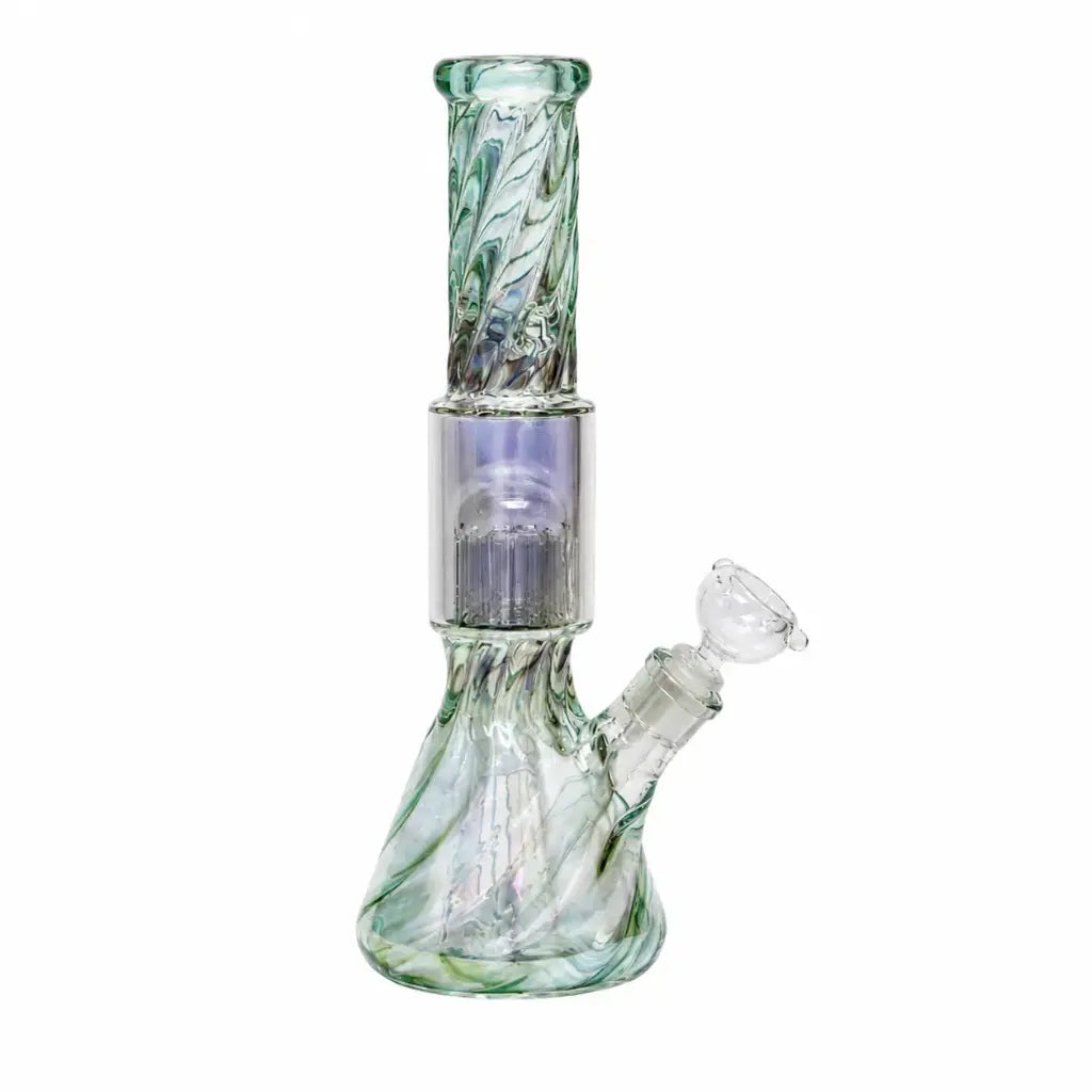 Bong Baker 35cm Atrapa Hielo + 10 Perc Tornasol