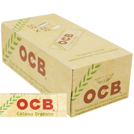 Papelillo Organico de Cañamo Display 50U 7CM Ocb