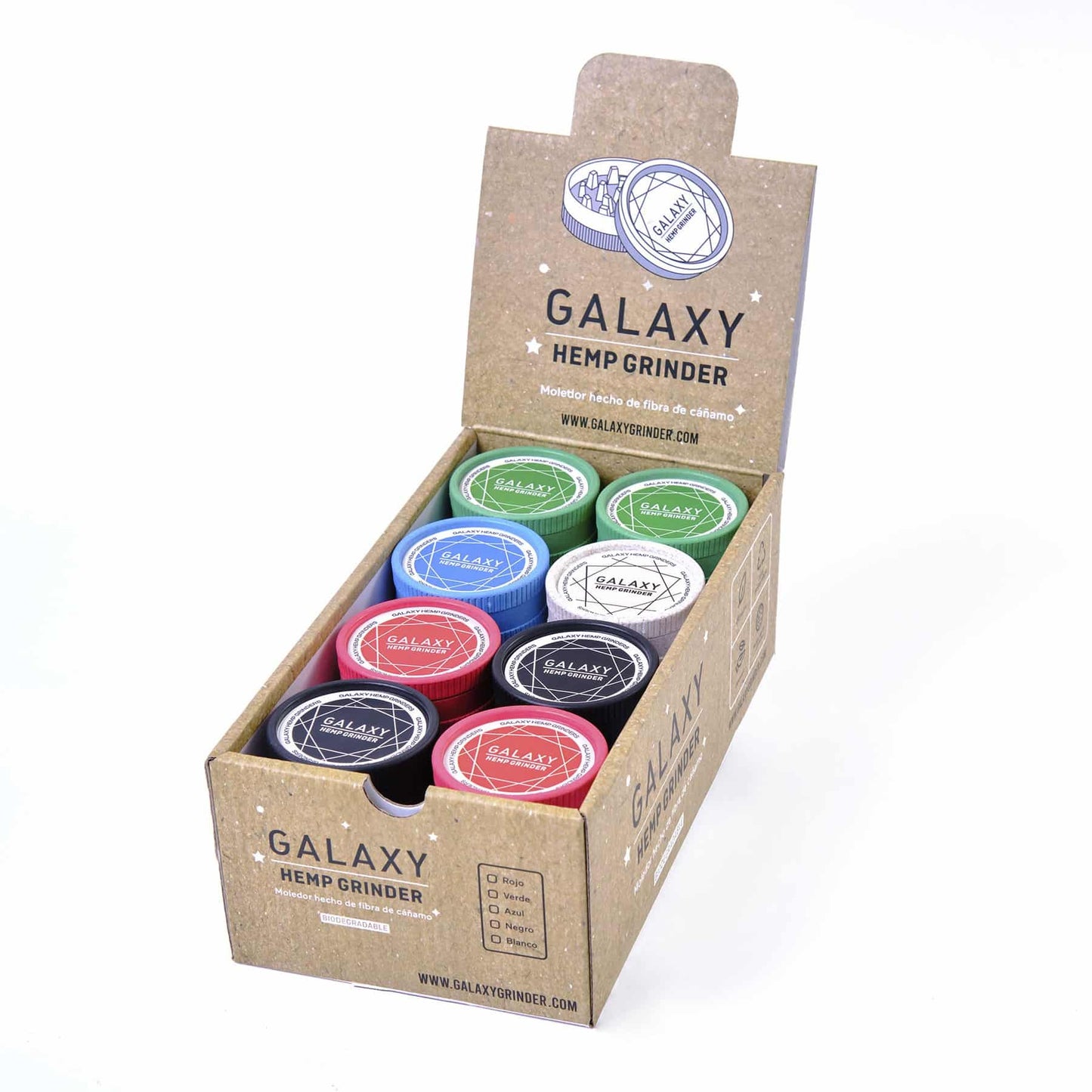 BIODEGRADABLE HEMP GRINDER PACK 5U - GALAXY